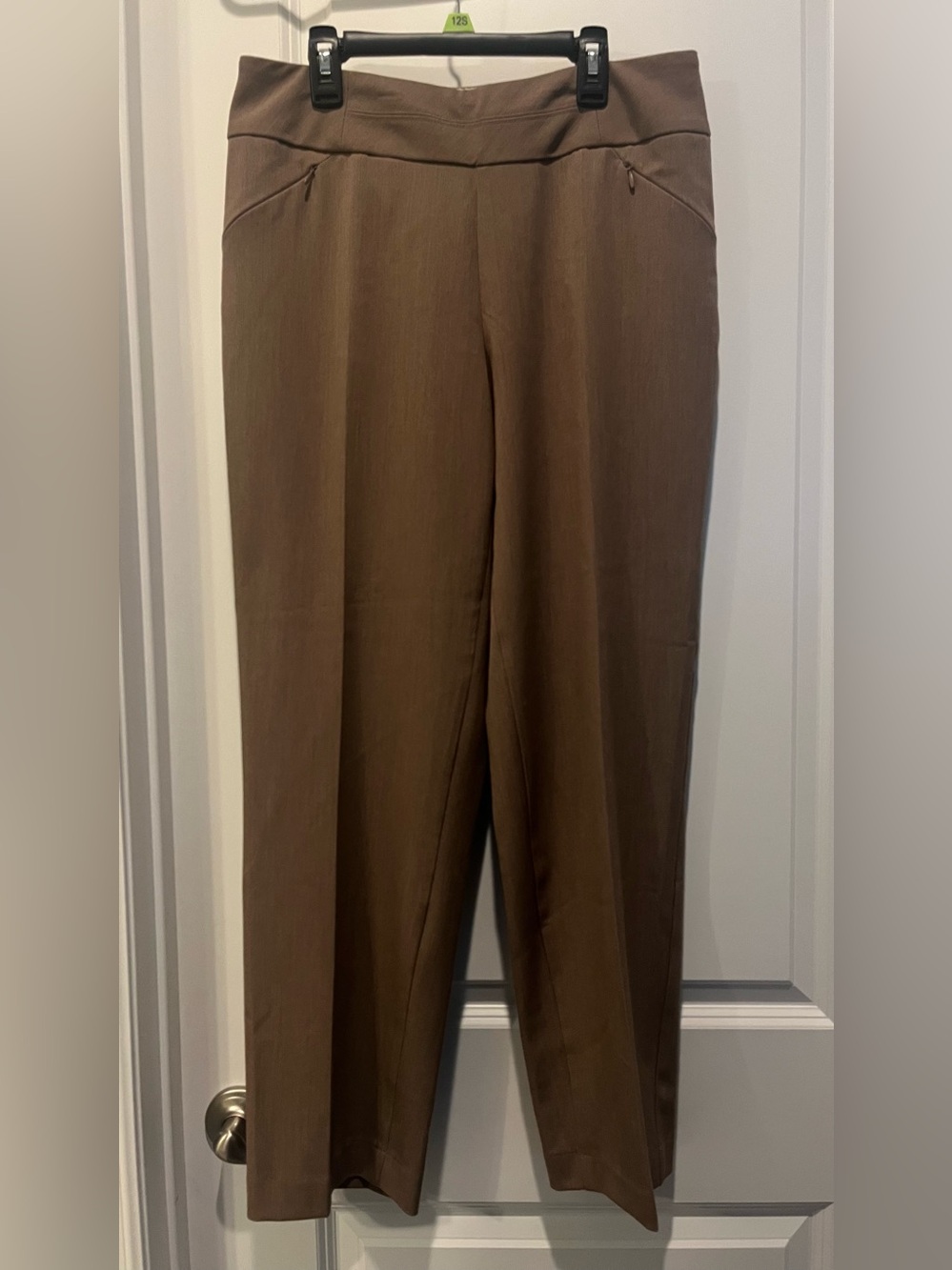 INVESTMENTS Women’s Brown High- Waisted Straight Leg Dress Pants Size 10 S